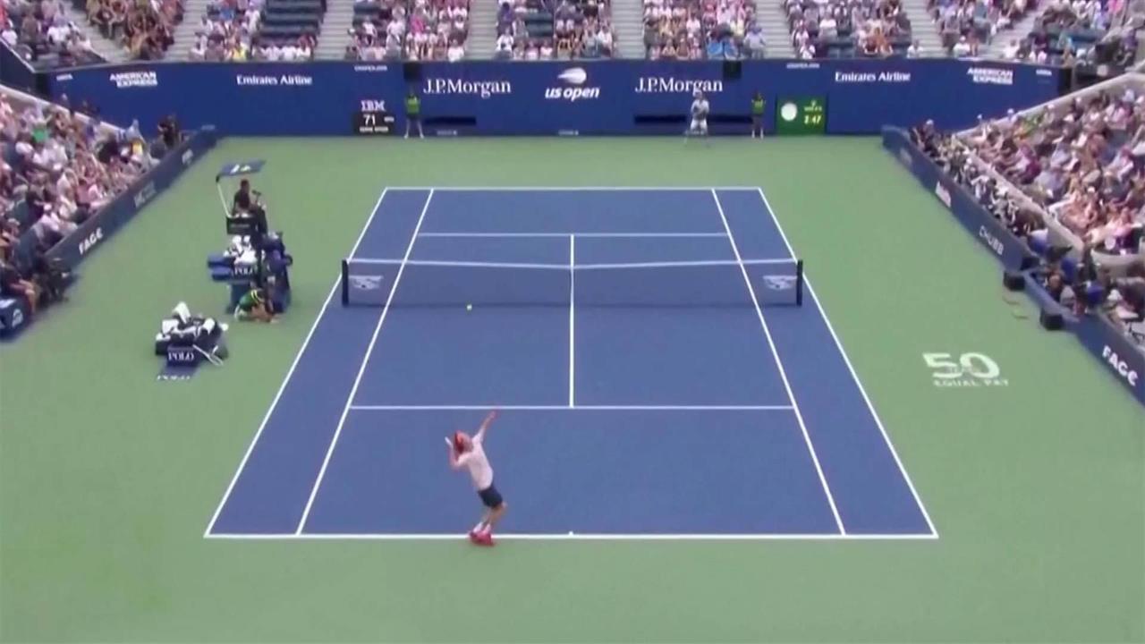 На турнире US OPEN в Нью-Йорке Даниил Медведев сыграл против Андрея Рублева