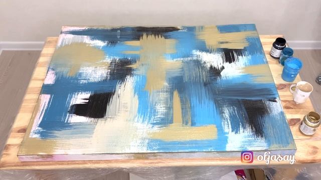 Интерьерная картина акриловыми красками