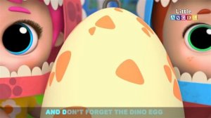 Baby Dino Dino Party | Dinosaur Song | Little Angel Nursery Rhymes