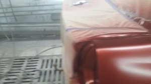 Покраска крыла с переходом на дверь. РЕНО ЛОГАН с краскопультом WS 400 ANEST IWATA