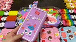 RELAXING WITH CLAY PIPING BAGS VS EYE SHADOW VS GLITTER ! Mixing Random Things Into Slime #5385.mp4