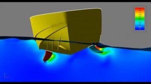 Моделирование активной системы успокоения качки для яхты во FlowVision