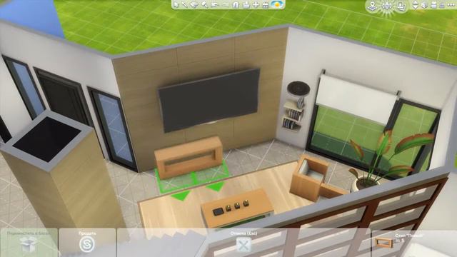The Sims 4 СТРОЙ СО МНОЙ # Дом в стиле модерн для не большой семьи # смотреть онлайн
