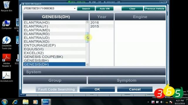 GDS VCI V19 North America Hyundai Vehicle List OBDII365 смотреть онлайн