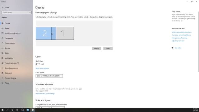How to move your second monitor in Windows 10. And how to make a monitor your primary display. смотреть онлайн