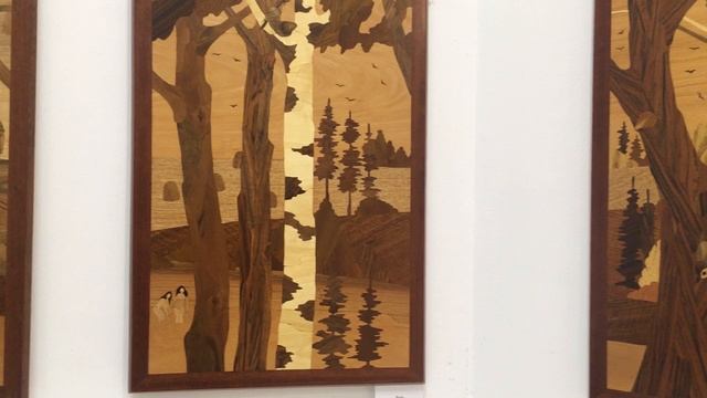 ОЛЕГ МАРТЫНЮК. МАРКЕТРИ. Экскурсия по выставке произведений в технике мозаики из шпона. 2020 г.