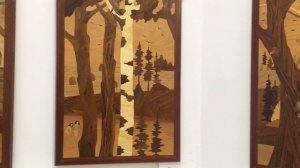 ОЛЕГ МАРТЫНЮК. МАРКЕТРИ. Экскурсия по выставке произведений в технике мозаики из шпона. 2020 г.