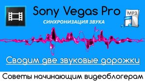 Сводим Две Звуковые Дорожки в Sony Vegas 13 с Plural Eyes 3.5 / Советы Начинающим Видеоблогерам
