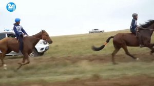 Наадым 2020. Аът чарыжы. Эрзин. Конные скачки.