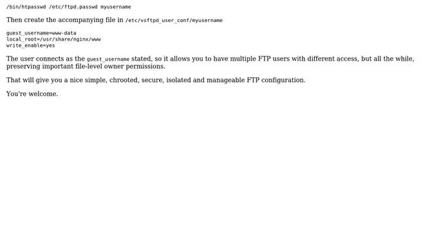 Configuring vsftpd with nginx on ubuntu (3 Solutions!!)