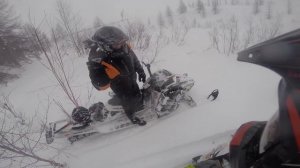 Тест снегохода Ямаха Викинг с 8 минуты, покатушка на снегоходах Салехард GA 03092015