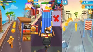 ГОВОРЯЩИЙ ТОМ ПОГОНЯ ГЕРОЕВ VS Garfield Rush VS Run Fish Run 2 новые миссии для всех ч.39