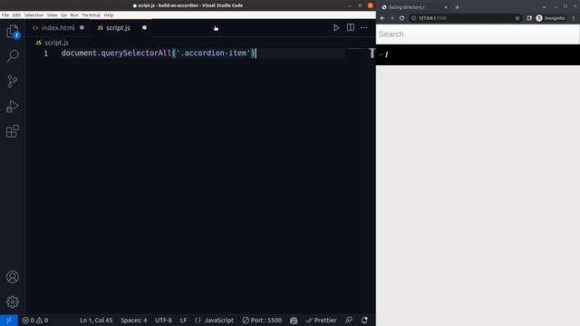 How to code an accordion in JS? смотреть онлайн