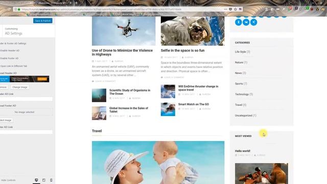 Step 11: AD (Advertisement) Settings | Numinous WordPress Theme смотреть онлайн