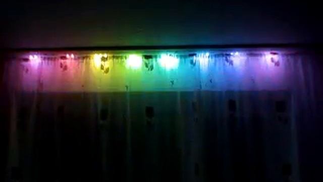 Светодиодная радуга на mega8. Rainbow LED mega8 AVR. смотреть онлайн