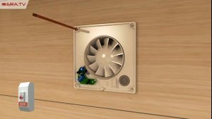 Пример монтажа вентилятора AURA MRH RU