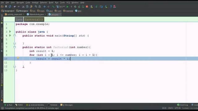 Java For Android Tutorial #16: Calculating factorial using a method смотреть онлайн