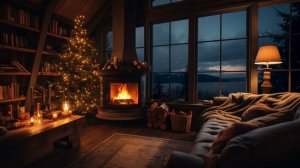 🔥 Cozy Fireplace Ambience   3 Hours Crackling Fire, Snowfall, Christmas Vibes   Relax, Sleep, Enjoy