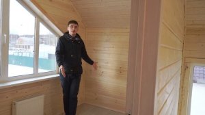 Двухэтажный каркасный дом 7х7 90 м2. с удобной планировкой. Обзор.
