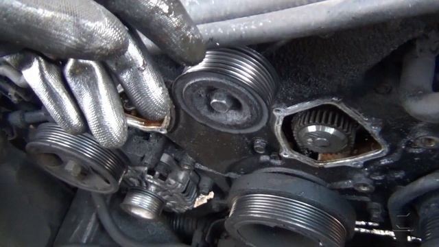 how to replace the water pump on nissan xterra pathfinder frontier 4.0 water  pump replacement