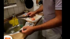 Как правильно нарезать сашими