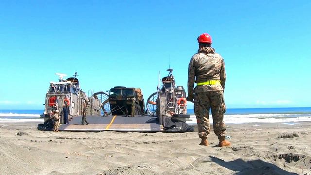 Exercise Balikatan  22: 1st Battalion, 1st Air Defense Artillery Regiment Amphibious Landing смотреть онлайн