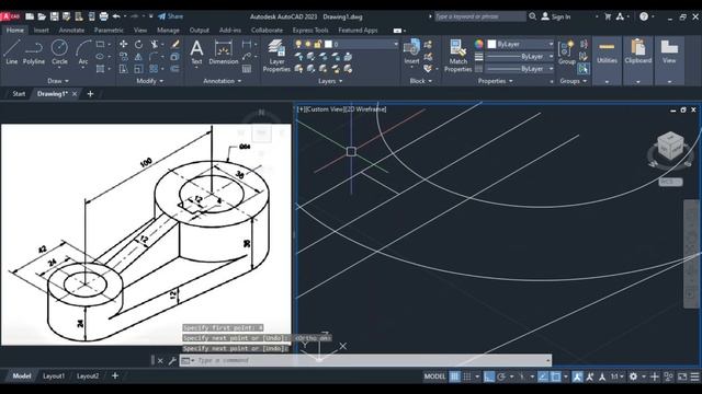 AutoCAD 2023 3D Tutorial for Beginners || AutoCAD 2D to 3D convert ...