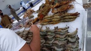 София и рыбный рынок в Дубае.  Fish Market Dubai. April 30.2021
