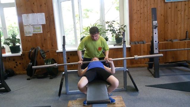 Народный жим 20х2 - Муравьёв Лёва, 7 лет - Электроугли смотреть онлайн