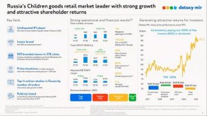 Annual Sell-Side Analyst Meeting with Detsky Mir's C'Level Executives