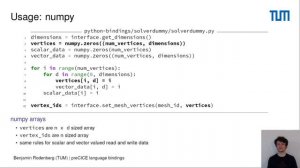 preCICE language bindings (Benjamin Rodenberg, preCICE Workshop 2021)