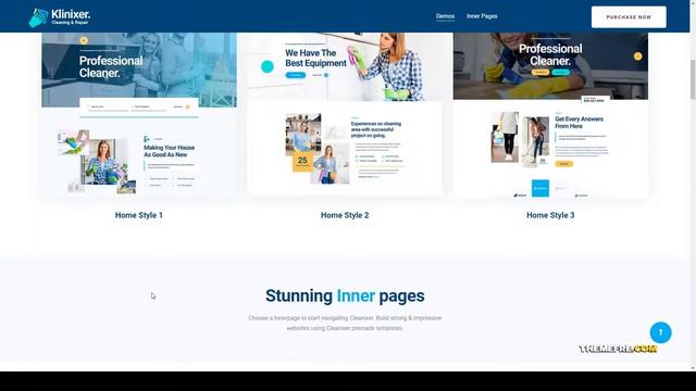 Klinixer - Cleaning Services WordPress Theme  RTL maintenance Cleaning Service Easy Create Website