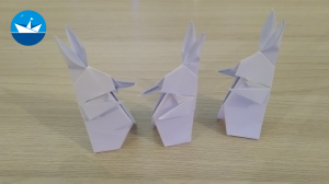 Кролик из бумаги/paper rabbit/DIY
