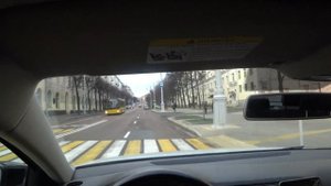 Круговое движение. Проезд перекрестков. Площадь Победы, Минск.