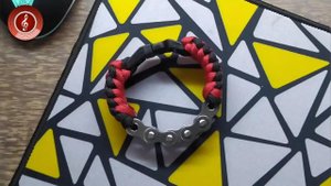 Как завязать узел на браслете из паракорда велосипедной цепи