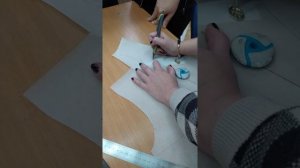 Трансформация детали нижнего воротника мужского пиджака перед разработкой лекала верхнего воротника