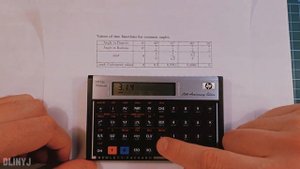 Расчёт тригонометрических функций на калькуляторе HP-12C
