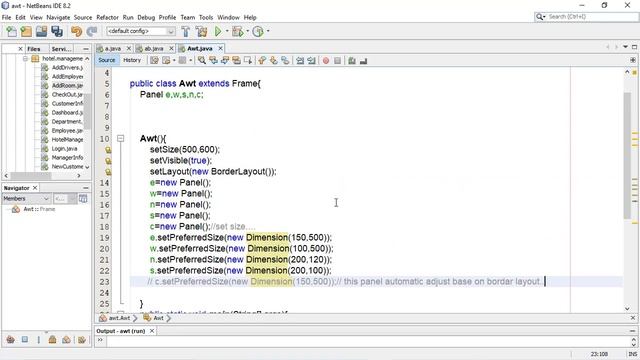 Abstract Window Toolkit Awt in java Border Layout in java on window application смотреть онлайн