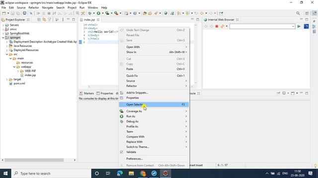 spring mvc complete working | download and configure Tomcat with eclipse ide (HIndi) смотреть онлайн