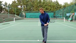 Большой теннис. Удар слева для начинающих.