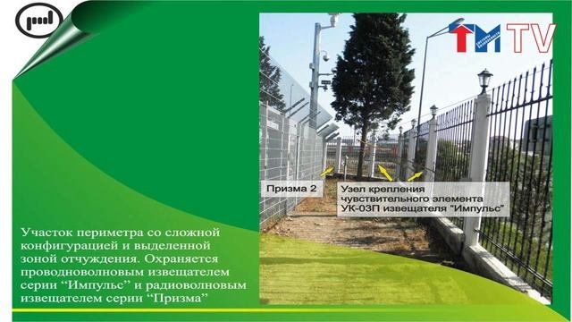 Особенности применения периметровых извещателей на различных типах заграждений.