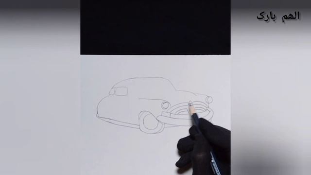 How to draw a Sports Car | Car of a cartoon character | Car sketching for beginners. смотреть онлайн