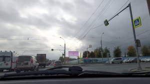 НОВОСИБИРСК 4К/ПРОГУЛКА НА МАШИНЕ ПО УЛИЦЕ НЕМИРОВИЧА-ДАНЧЕНКО (ЛЕВЫЙ БЕРЕГ)/ ОКТЯБРЬ 2021