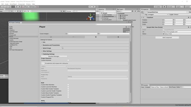 Untiy3d Tutorial: Displaying a webpage inside the unity without leaving the app