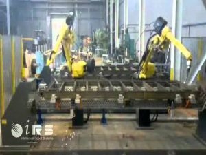 MAG-Сварка промышленным роботом Fanuc крупно щитовой опалубки