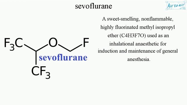 sevoflurane (English) - Medical terminology for medical students - смотреть онлайн
