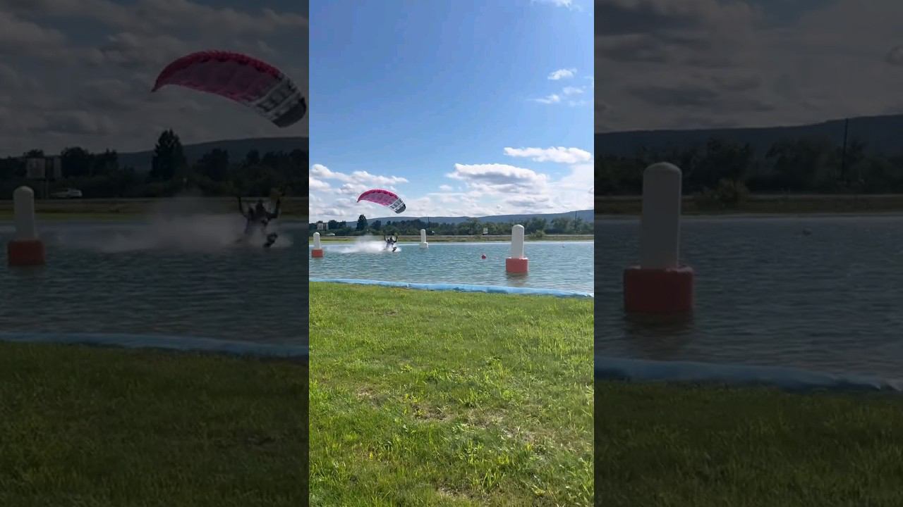 Зачем скайдайвер в воду ныряет? | Парашютист ПРО #свуп #чемпионат смотреть онлайн