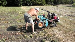 Мотоблок Ока и картофелекопалка ККН 1