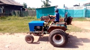 Самодельный Трактор, Максим учиться ездить на Тракторе