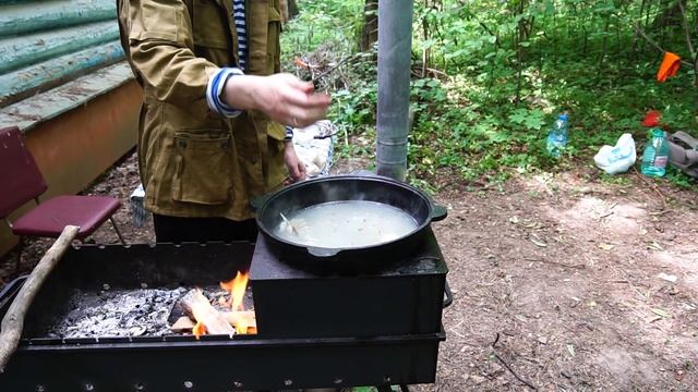 UKHA!! Best Russian Fish-soup Ever on Fire!! смотреть онлайн